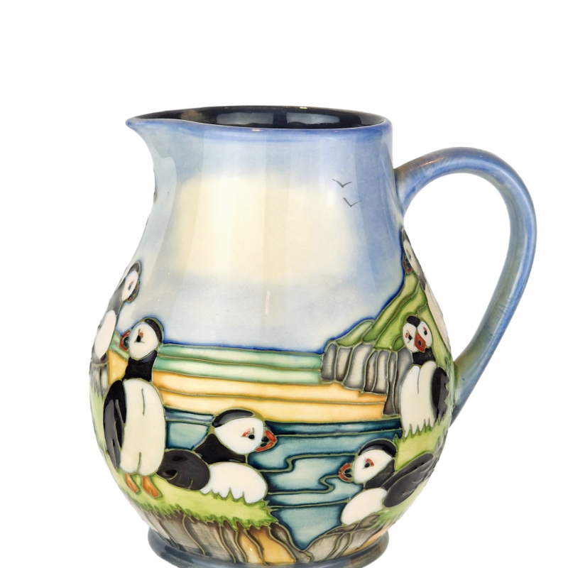 Moorcroft and Renowned Designer Carole Lovatt – Puffins Jug, 1999