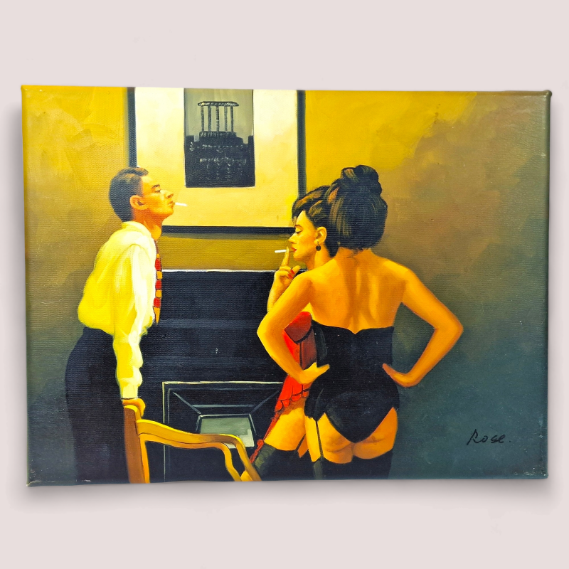 After Jack Vettriano, Original Oil Painting of ‘The Master of Ceremonies’ c.2010