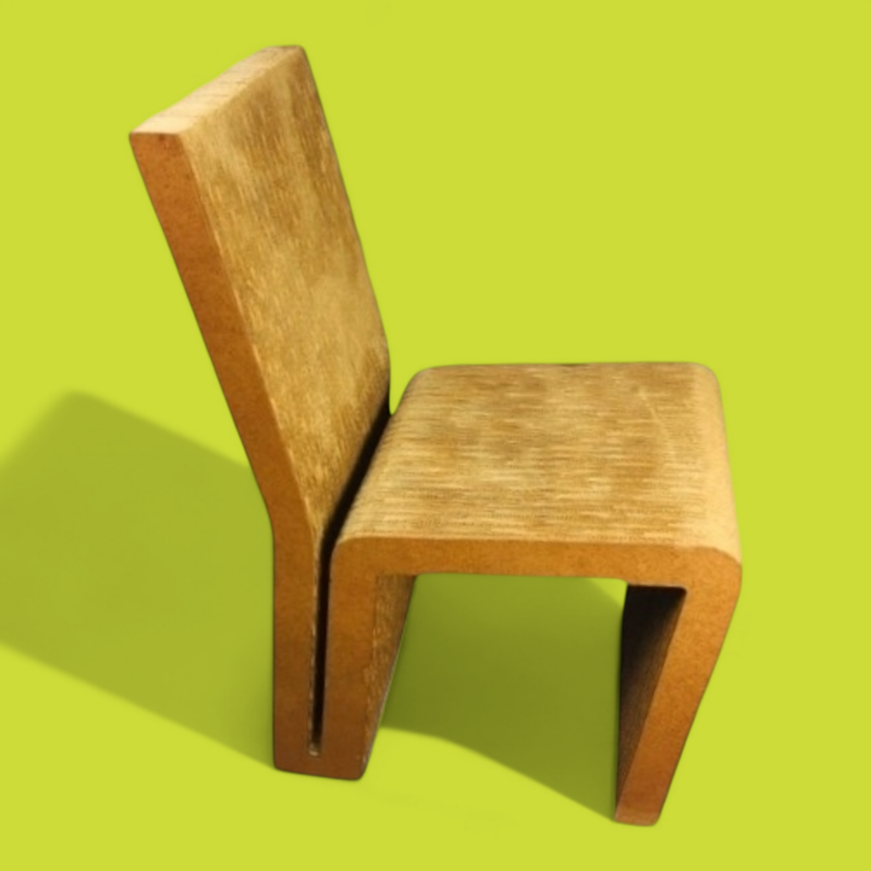 Frank Gehry for Vitra Iconic “Easy Edges” Chair c.1980s. Designed 1970-1972