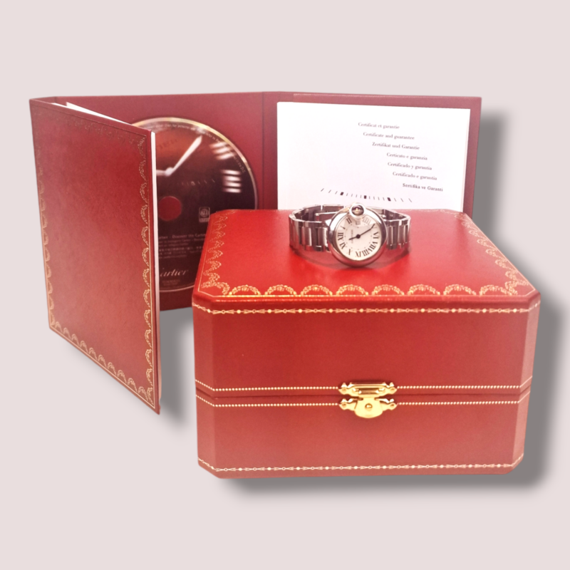 Cartier – Ballon Bleu de Cartier Ladies Watch 28mm with Original Box and COA dated 2011