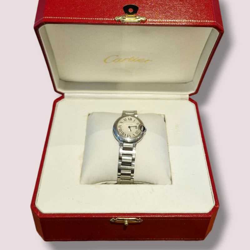 Cartier – Ballon Bleu de Cartier Ladies Watch 28mm with Original Box and COA dated 2011